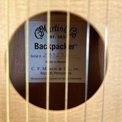 トラベルギター Martin＆Co EST 1833 The Back Packer Guitar