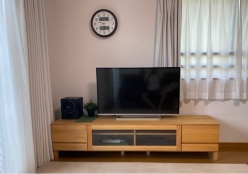 【美品】テレビ台　木製　ナチュラル