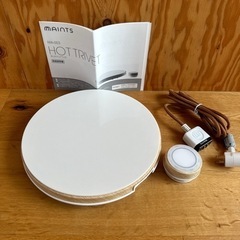 マインツ ホットトリベット白×ウッド 卓上ih