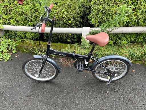 折りたたみ自転車　No.1481　ブラック　20インチ　MYPALLAS M200　6段切替付き　【リサイクルショップどりーむ鹿大前店】