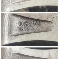 15㌅アルミホイール(weds JOKER)と15㌅スタッドレスタイヤ(BRIDGESTONE BLIZZAK VRX)の4本セット