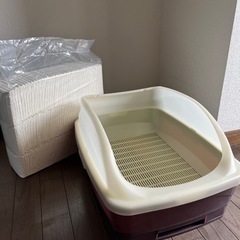 【ネット決済】猫トイレとワイドシーツ3000円分(350枚)