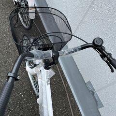 🚵‍♀️毎度即売れの新品自転車！🚵‍♀️26インチ 自転車 LEDライト🚵‍♀️白 ホワイト  ママチャリ 21テクノロジー🚵‍♀️1001🚵‍♀️