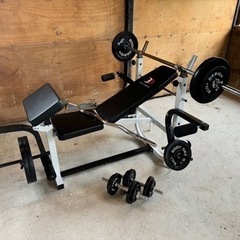 BODY DESIGN マルチプレスベンチ 100キロセット ダンベル バーベル ベンチ 腹筋 筋トレ トレーニング