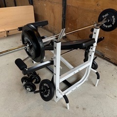 BODY DESIGN マルチプレスベンチ 100キロセット ダンベル バーベル ベンチ 腹筋 筋トレ トレーニング