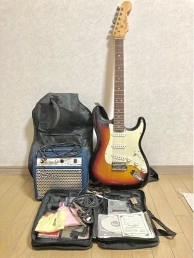 エレキギター、アンプ、その他付属品セット