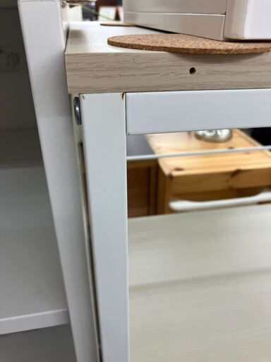 大人可愛いキャビネット 家電収納タイプ（幅70cm WH） | ニトリネット 