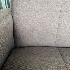 ダークグレー 2人掛けソファ ファブリック 2人掛けソファーファブリックダークグレー【トレファク堺福田店】