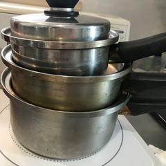 アムウェイ小中大ソースパン 替えの取手付き