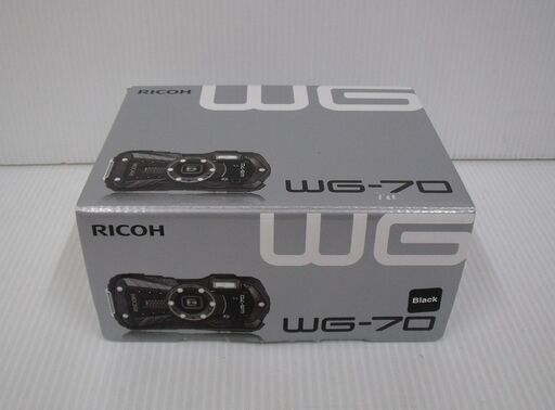 WG-70 コンパクトデジタルカメラ ブラック [防水+防塵+耐衝撃] リコー 