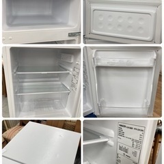 S270 ⭐ YAMAZEN 2ドア冷蔵庫（86L 右開き）21年製 YFR-D91 ⭐動作