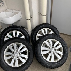 セレナ c26 純正アルミホイール スタッドレスタイヤ ブリザック VRX2