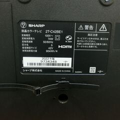 シャープ 2022年製 42型液晶テレビ 2T-C42BE1【モノ市場東海店】155