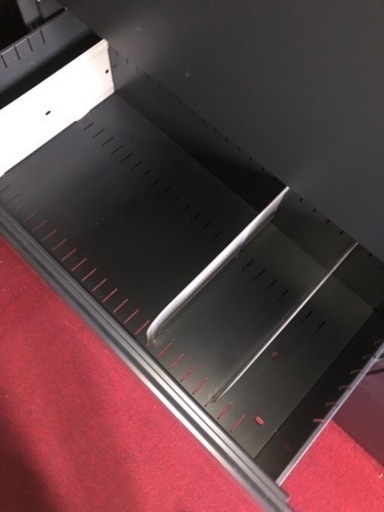 GY0629 オカムラ レクトライン 書庫 三段引き出し 両開き ブラック