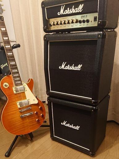 【最終値下】美品 Marshall  LEAD15 マイクロスタックアンプ G15MS マーシャル【インテリアにも】