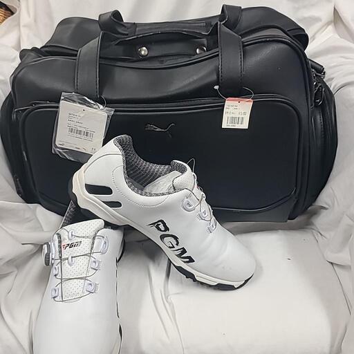 値下げ❗️良品✨【PUMA PGM】ゴルフバッグ　シューズセット✨️