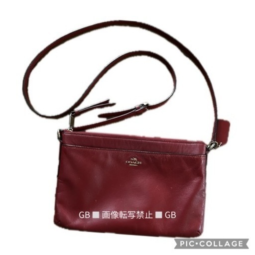 コーチ COACH レッド　ショルダーバック　サコッシュサイズ