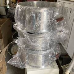 デラックス 長生 セイロ 2重 2段 蓋付き 竹すのこ付 未使用？ 33cm 調理器具 蒸し器 両手鍋