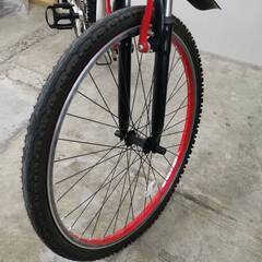 CHEVROLET シボレー 自転車 マウンテンバイク 折りたたみ MTB 26インチ 18段 変速 サスペンション ワイヤーロック付き#13006