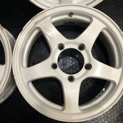 MANARAY マナレイ 社外ホイール 16インチ 4本 5.5J5H139.7+22 ホワイト ジムニー等　(VHP066)