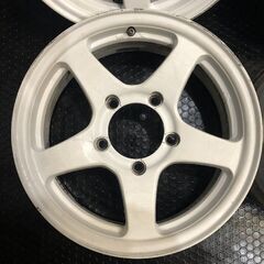 MANARAY マナレイ 社外ホイール 16インチ 4本 5.5J5H139.7+22 ホワイト ジムニー等　(VHP066)