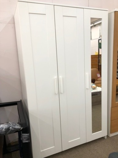【店頭受け渡し】（245）3枚扉ワードロープ　中古品