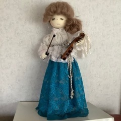 米山京子風　バイオリンを弾く乙女　ハンドメイドドール　ゴージャス　コンサート 米山京子風 バイオリンを弾く乙女 ハンドメイドドール ゴージャス