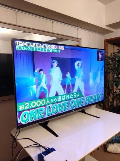 地デジ.BS.CS.インターネット対応、TOSHIBA５５インチ大画面テレビ