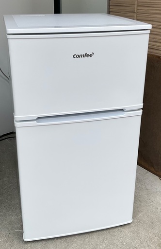 【RKGRE-358】特価！Comfee'/90L 2ドア冷凍冷蔵庫/RCT90WH/E/中古品/2023年製/当社より近隣無料配達！