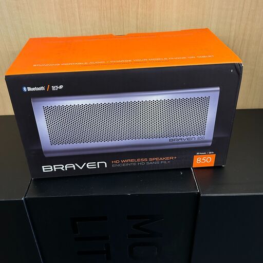【参考価格34,000円！】ラスト1台！　ワイヤレススピーカー　Braven　ブラベン　850　シルバー