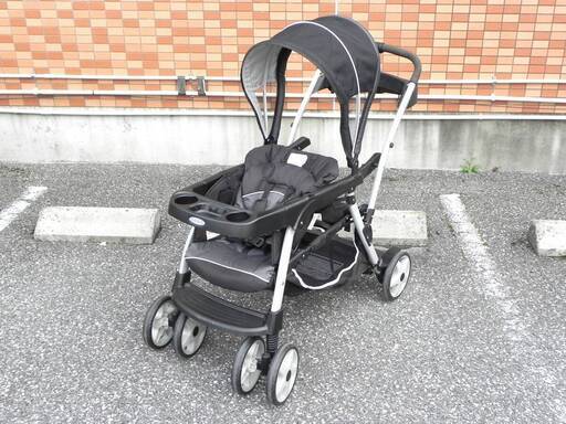 GRACO/グレコ 二人乗りベビーカー タンデム 前後二人 カップホルダー