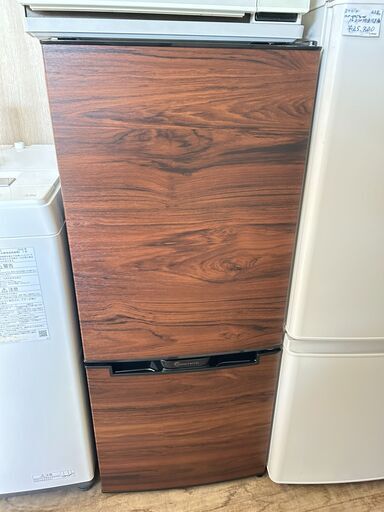 苫小牧発 木目調 TOHOTAIYO 117L冷凍冷蔵庫 ２２年製 SW-2117FTR-D USED