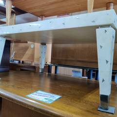 【愛品倶楽部柏店】 Tavola by Oggetti ストーンデザインテーブル モザイク模様 金属象嵌