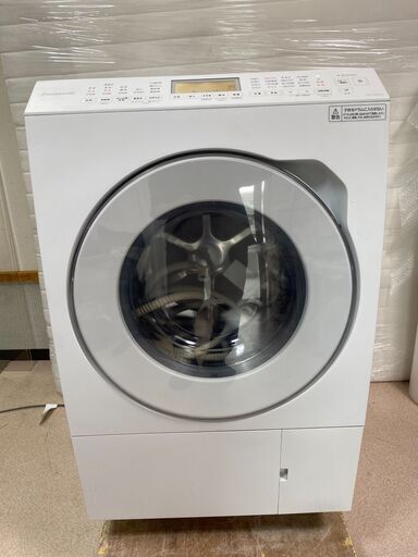 【糸島市内 送料無料】 【動作確認済】 Panasonic パナソニック ななめドラム NA-LX127AL 左開き ドラム式 洗濯 乾燥機 洗濯機 12kg 6kg マットホワイト 家電　＃48182-1-360