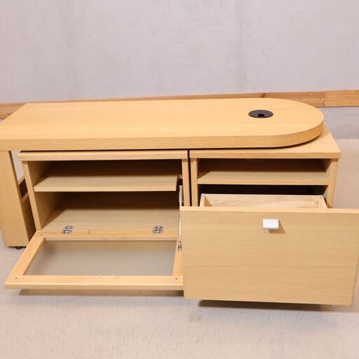 スライド扉テレビボード ビーチ材 売場展開中！！！