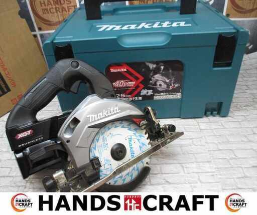 マキタ makita HS005G 125ｍｍマルノコ 40V バッテリー×2 充電器 ※安全装置破損有【ハンズクラフト宜野湾店】