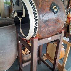 ③一尺七寸欅胴太鼓巴紋 【引取限定】