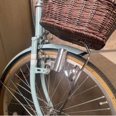 子供用24インチ自転車【東京都狛江市受渡】　6段変速・鍵・藤風カゴ