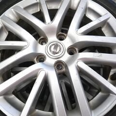 タイヤ ホイール タイヤ付きホイール 4本セット 日産 フーガ 純正 17インチ 7JJ 5穴 PCD114.3 +45 215/45R17 EC203 2015年 中古 苫小牧西店