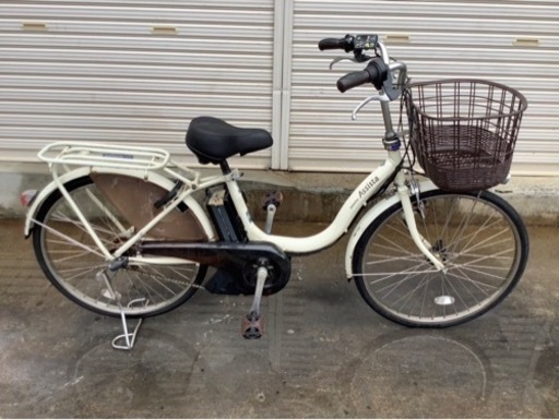 419  ブリヂストン新機種電動アシスト自転車アシスタ24インチアイボリーアルミボディー