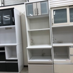 ニトリレンジボード2枚扉ホワイトスリムタイプ【トレファク堺福田店  