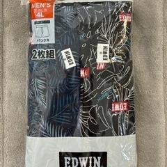 新品　エドウィン　EDWIN　2枚入り　トランクス　男性下着　4...