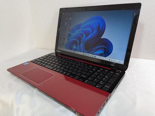 【オシャレな赤】東芝dynabook T553/37JBMR 8G SSD128G W11