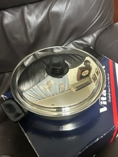ビタクラフト　浅型両手付鍋　未使用
