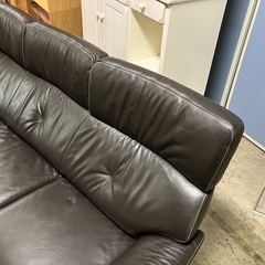 karimoku カリモク 3Pソファ 本革 36万 ZT73モデル