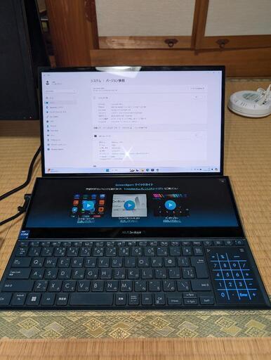 クリエイター向け、ゲーミングノートパソコン【フルセット、保証有、Office Pro】ASUS Zenbook Pro Duo 15 OLED UX582ZM-H2049X