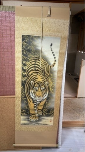 掛け軸 骨董品 虎