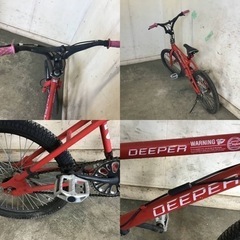 561☆岐阜発 △BMX/ディーパー△DEEPER△20インチ/レッド/自転車/走行確認/