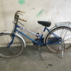 564★岐阜発　ヨコタの自転車/YOKOTA BICYCLE/自転車△22インチ/変速無し/昭和レトロ/サビ傷汚れ有り/劣化有り/走行確認/現状品　R5.10/16★y