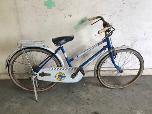564★岐阜発　ヨコタの自転車/YOKOTA BICYCLE/自転車△22インチ/変速無し/昭和レトロ/サビ傷汚れ有り/劣化有り/走行確認/現状品　R5.10/16★y